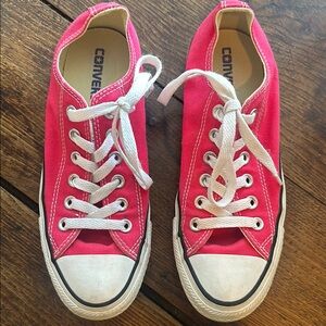Converse Pink Canvas Sneakers